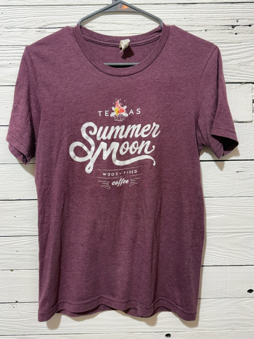 Bella Canvas Maroon/Burgundy 'Summer Moon' Short Sleeve Tee